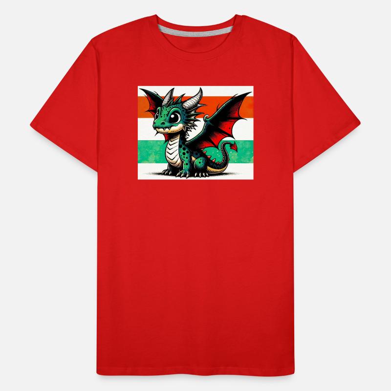 Drache Männer Premium Bio T-Shirt