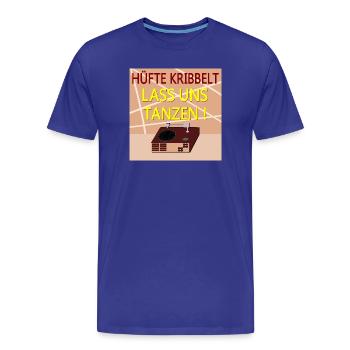 TÄNZER SPRÜCHE TANZEN SCHALLPLATTE - Männer Premium Bio T-Shirt - Königsblau - Vorne - Damien (186cm)