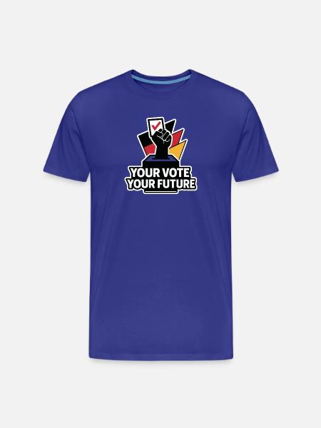 Your Vote Your Future - Männer Premium Bio T-Shirt - Königsblau