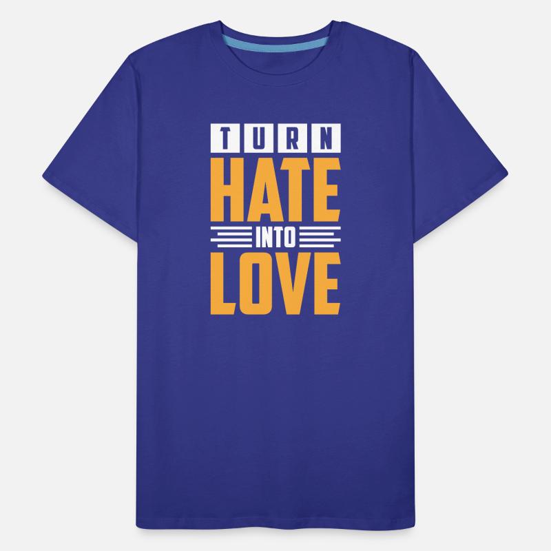 Transformative hateful to loving designs Men's Premium Organic T-Shirt