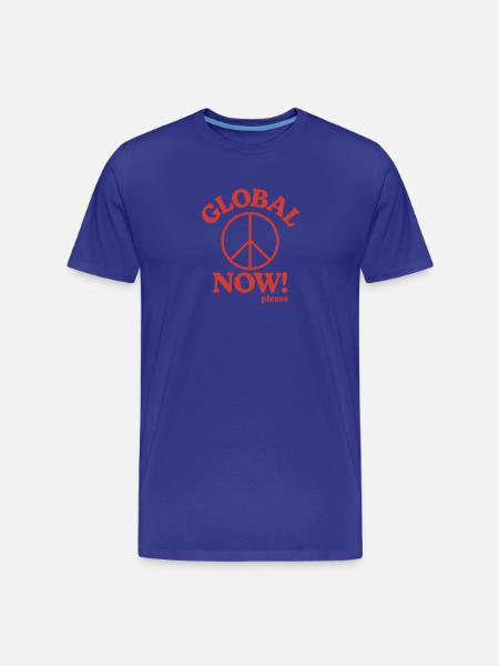 Peace - Men's Premium Organic T-Shirt - royal blue