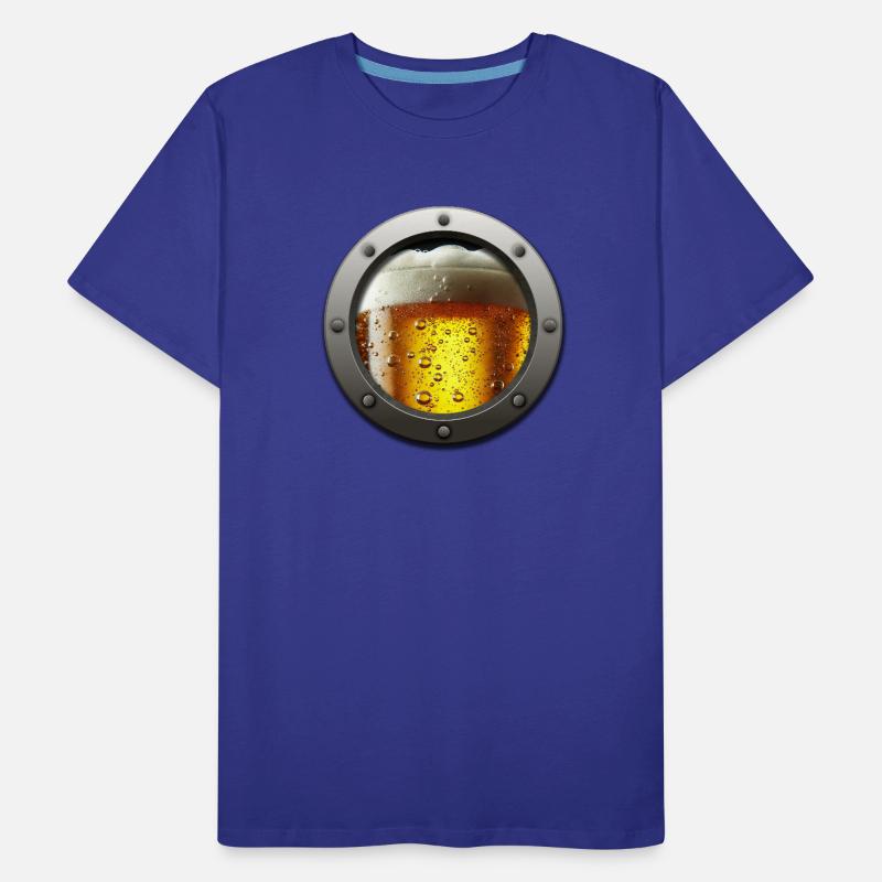 Conception de pinte de réacteur de bière mousseuse T-shirt bio Premium Homme
