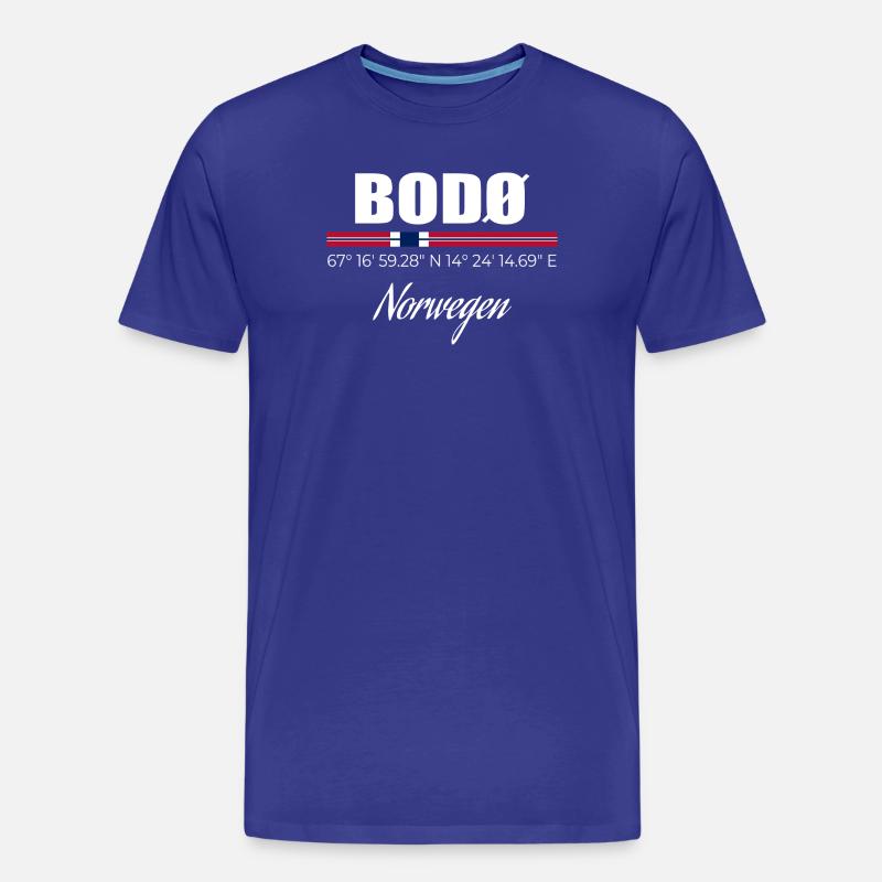 BODØ - Männer Premium Bio T-Shirt - Königsblau