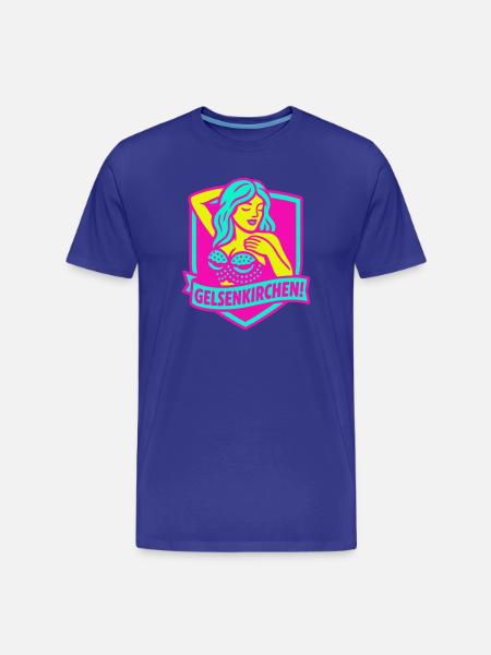 Gelsenkirchen Superstar in pink - Men's Premium Organic T-Shirt - royal blue