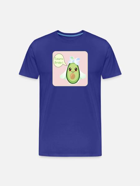 WEDDING AVOCADO BRIDE - Men's Premium Organic T-Shirt - royal blue