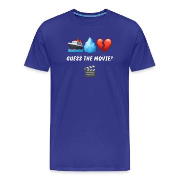 Emotionales Jojo- und Eisberg-Motiv - Männer Premium Bio T-Shirt - Königsblau - Vorne - Damien (186cm)