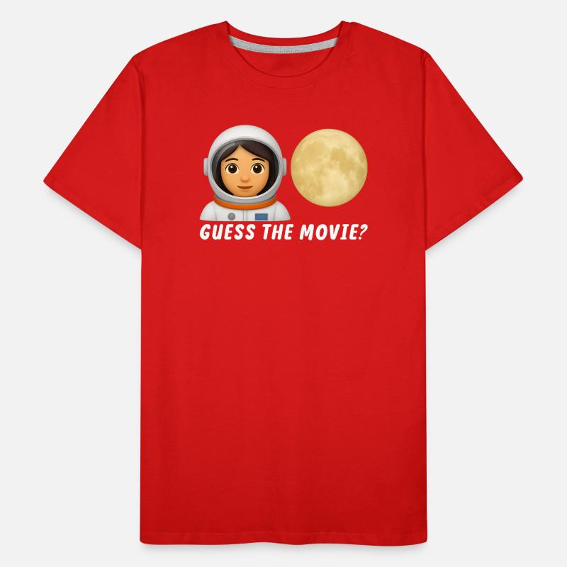 Explorateur de l’espace avec image de la lune T-shirt bio Premium Homme