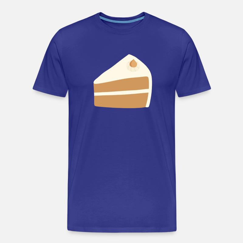Nusskuchen-Scheiben-Design - Männer Premium Bio T-Shirt - Königsblau