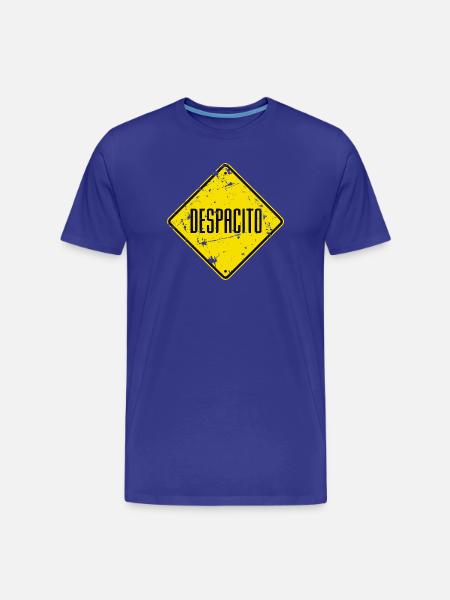 Schild DESPACITO - used look - Männer Premium Bio T-Shirt - Königsblau