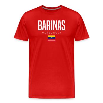 Barinas Venezuela - Men's Premium Organic T-Shirt - red - Front - Damien (186cm)