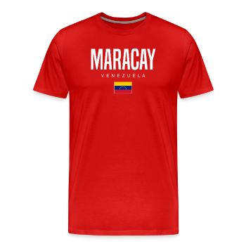 Maracay Venezuela - Men's Premium Organic T-Shirt - red - Front - Damien (186cm)
