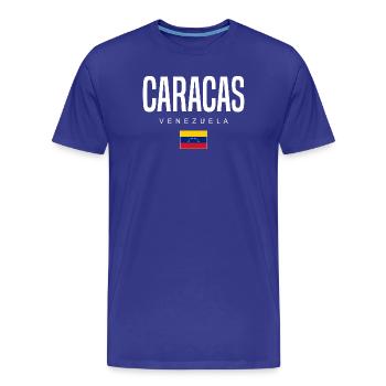 Caracas Venezuela - Männer Premium Bio T-Shirt - Königsblau - Vorne - Damien (186cm)