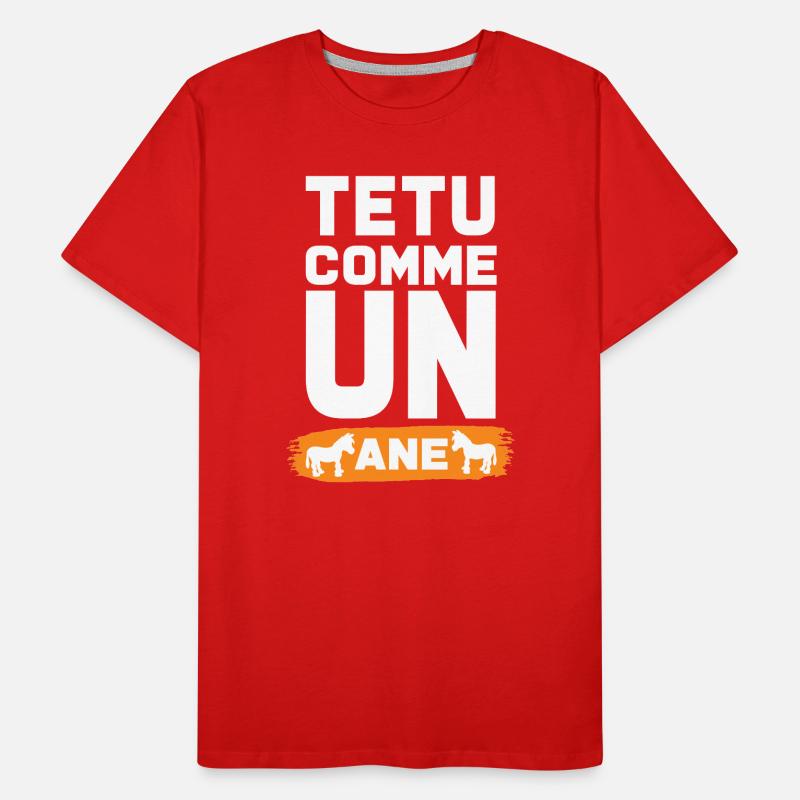 TEXTOU COMME UN ANE T-shirt bio Premium Homme