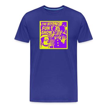 Hypno Fun Show - Men's Premium Organic T-Shirt - royal blue - Front - Damien (186cm)