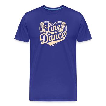 Linedance - Männer Premium Bio T-Shirt - Königsblau - Vorne - Damien (186cm)