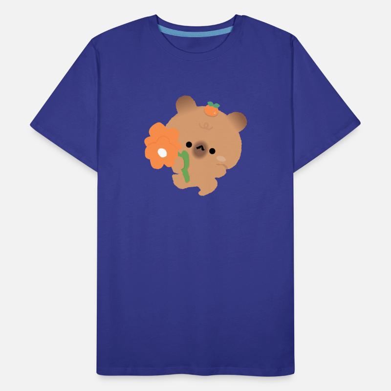 Romantisches Capybara Männer Premium Bio T-Shirt
