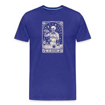 Barman Barman Le Barman Tarot Cocktail - T-shirt bio Premium Homme - bleu roi - Devant - Damien (186cm)
