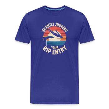 Plongeoir - T-shirt bio Premium Homme - bleu roi - Devant - Damien (186cm)