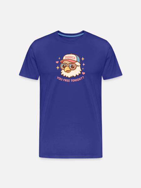 You're free tonight, Eagle, July 4 - Men's Premium Organic T-Shirt - royal blue