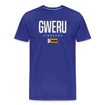 Gweru, Zimbabwe - T-shirt bio Premium Homme - bleu roi - Devant - Damien (186cm)