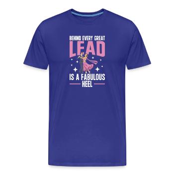 Danse de salon Valse Danse Tango - T-shirt bio Premium Homme - bleu roi - Devant - Damien (186cm)
