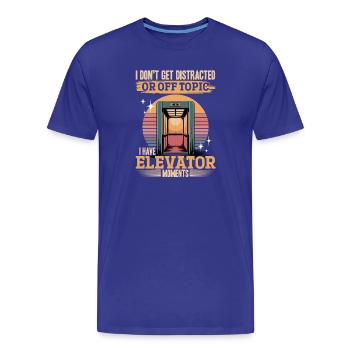 Elevator toddler & kids - Men's Premium Organic T-Shirt - royal blue - Front - Damien (186cm)