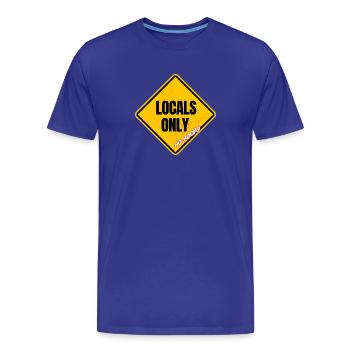 Exklusive Anti-Kook-Schilder - Männer Premium Bio T-Shirt - Königsblau - Vorne - Damien (186cm)