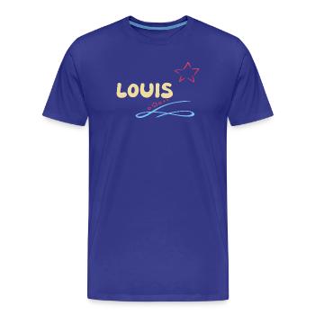 Cadeau pour Louis - T-shirt bio Premium Homme - bleu roi - Devant - Damien (186cm)