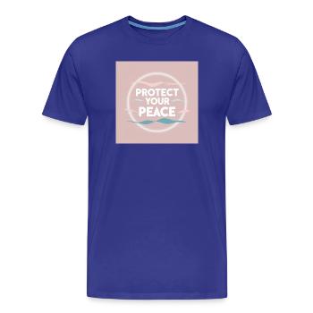 Schutz des Friedens - Männer Premium Bio T-Shirt - Königsblau - Vorne - Damien (186cm)
