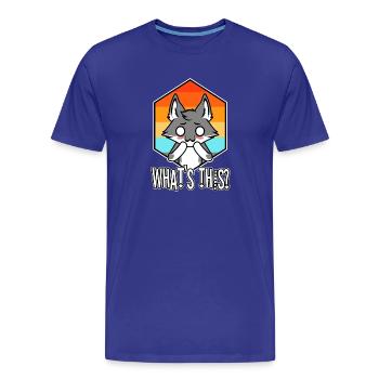 OwO Qu’est-ce que c’est ? - T-shirt bio Premium Homme - bleu roi - Devant - Damien (186cm)