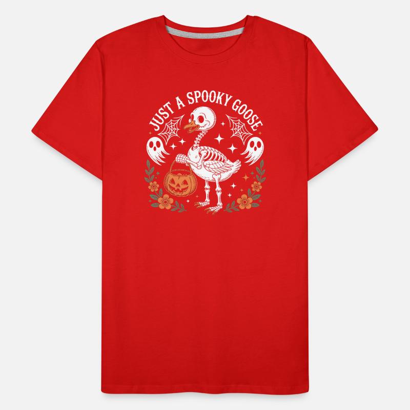 Nur eine gruselige Gans Männer Premium Bio T-Shirt