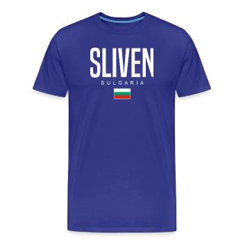 Sliven Bulgarien - Männer Premium Bio T-Shirt - Königsblau - Vorne - Damien (186cm)