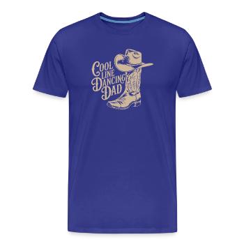 Décoration de style chapeau de cowboy pour papa danseur en ligne - T-shirt bio Premium Homme - bleu roi - Devant - Damien (186cm)
