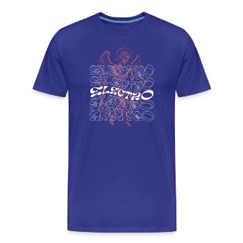 Elektronische Musik im Heavenly Angel-Design - Männer Premium Bio T-Shirt - Königsblau - Vorne - Damien (186cm)