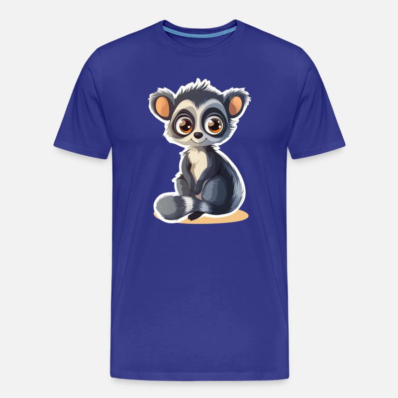 Lemur - Männer Premium Bio T-Shirt - Königsblau