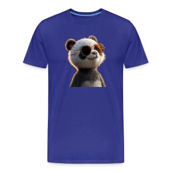Panda Ours Pandas Géants Panda Géant Mignon Panda Ours Panda - T-shirt bio Premium Homme - bleu roi - Devant - Damien (186cm)