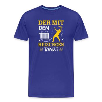 Heating Engineer Heating Construction Plumber Plumber - Men's Premium Organic T-Shirt - royal blue - Front - Damien (186cm)