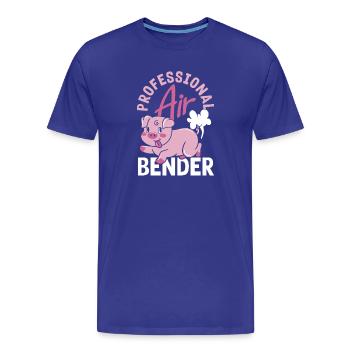 Public Fart Funny Inappropriate - Men's Premium Organic T-Shirt - royal blue - Front - Damien (186cm)