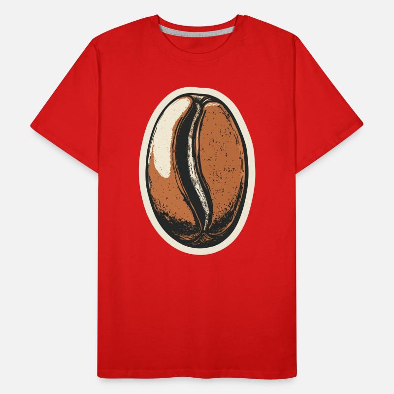 Kaffee Männer Premium Bio T-Shirt