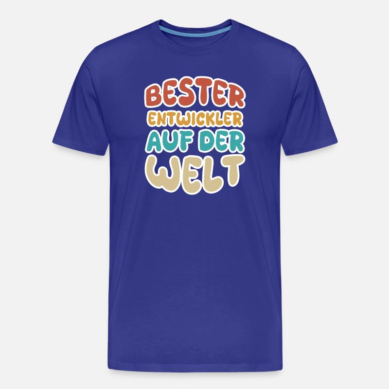 Berufung Entwickler - Männer Premium Bio T-Shirt - Königsblau