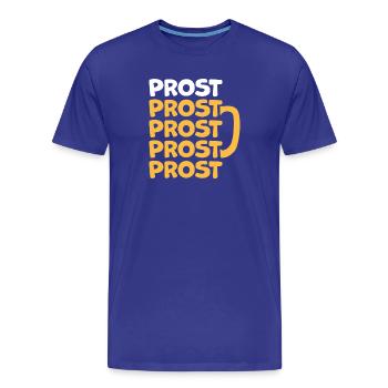 Prost - Männer Premium Bio T-Shirt - Königsblau - Vorne - Damien (186cm)