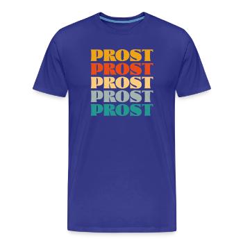 Prost - Männer Premium Bio T-Shirt - Königsblau - Vorne - Damien (186cm)