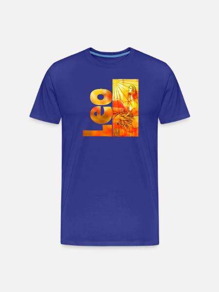 Zodiac sign Leo - Men's Premium Organic T-Shirt - royal blue