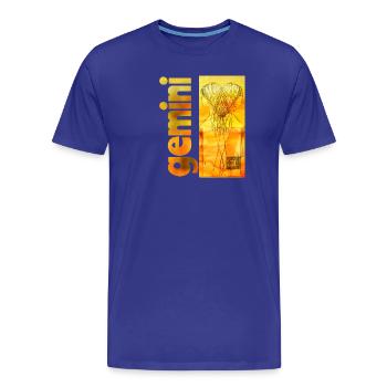 Sternzeichen Zwillinge - Männer Premium Bio T-Shirt - Königsblau - Vorne - Damien (186cm)