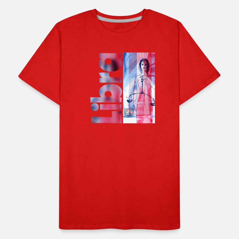 Sternzeichen Waage Männer Premium Bio T-Shirt