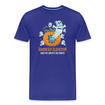 Gehackter Geist: Feller im System ! - Männer Premium Bio T-Shirt - Königsblau - Vorne - Damien (186cm)