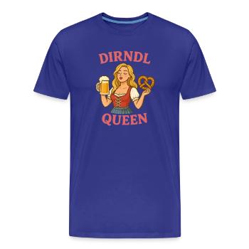 Reine Dirndl - T-shirt bio Premium Homme - bleu roi - Devant - Damien (186cm)