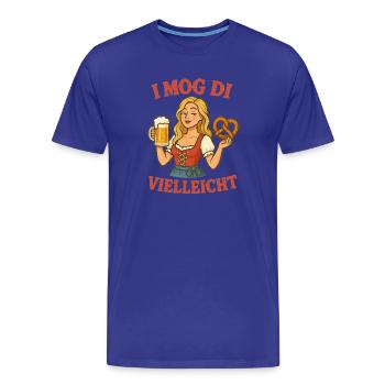 Je t’aime bien, peut-être. Octobre en Bavière - T-shirt bio Premium Homme - bleu roi - Devant - Damien (186cm)
