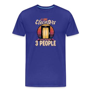 Elevator toddler & kids - Men's Premium Organic T-Shirt - royal blue - Front - Damien (186cm)