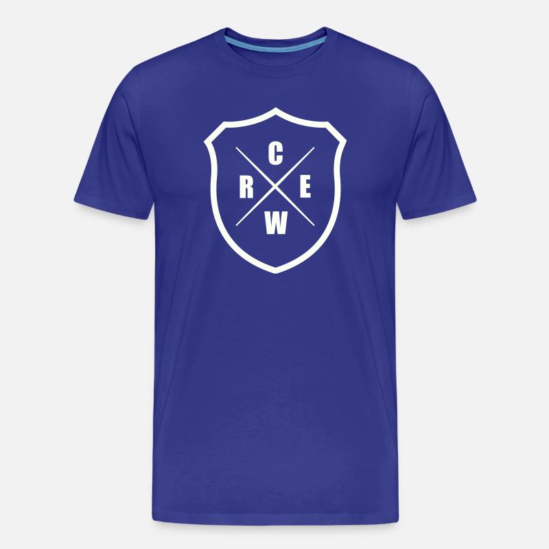 crew_wappen- - Männer Premium Bio T-Shirt - Königsblau